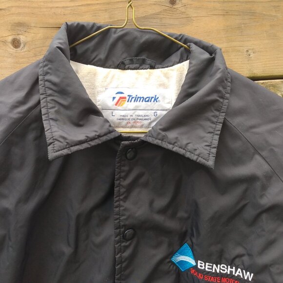 Vintage Nylon Windbreaker Jacket "Benshaw Solid State Motor Control" Size Large - Picture 6 of 9